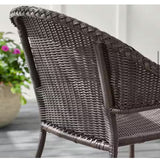 Emerald View Brown Wicker Outdoor Stack Lounge Chair