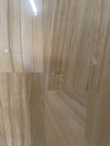 4 ft. L x 25 in. D Unfinished Hevea Solid Wood Butcher Block Countertop With Square Edge