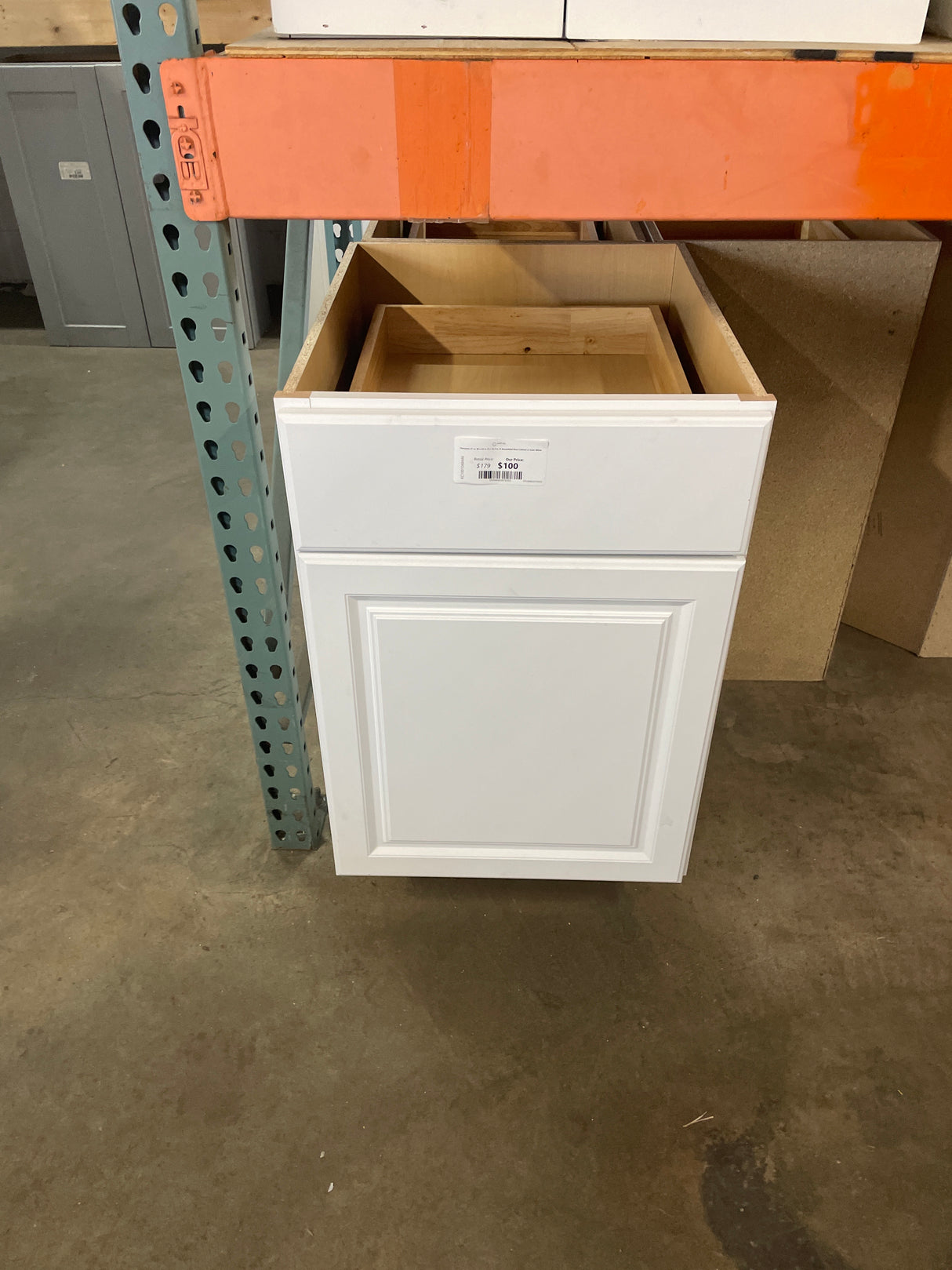 Hampton 21 in. W x 24 in. D x 34.5 in. H Assembled Base Cabinet in Satin White