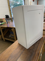 Shaker Satin White Stock Assembled Wall Kitchen Cabinet (24 in. x 30 in. x 12 in.)