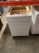 Westfield 24 in. W x 24 in. D x 35 in. H Shaker Stock Drawer Base Kitchen Cabinet in Feather White