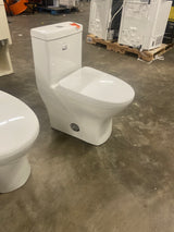 Sublime II 1-Piece 0.8/1.28 GPF Dual Flush Compact Toilet in White, Seat Included