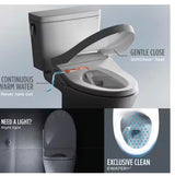 S7 WASHLET+ Elongated Electric Bidet Seat for T40 WASHLET+ Toilet with Contemporary Lid and EWater+ in Cotton White