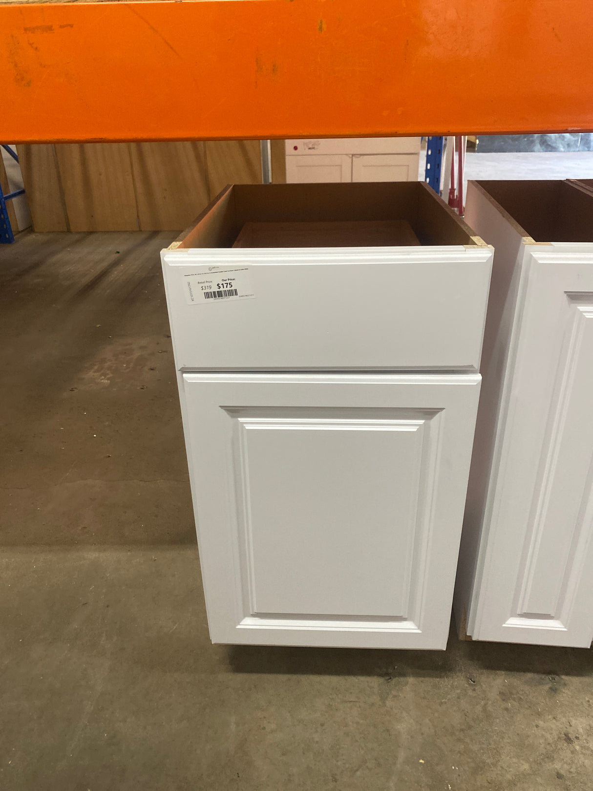 Hampton 18 in. W x 24 in. D x 34.5 in. H Assembled Double Trash Can Base Cabinet in Satin White