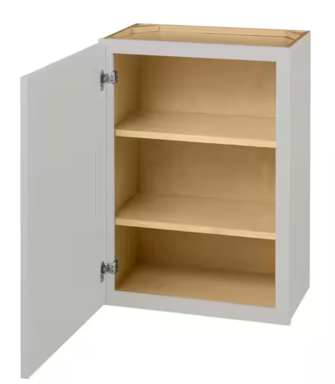 Avondale 21 in. W x 12 in. D x 30 in. H Ready to Assemble Plywood Shaker Wall Kitchen Cabinet in Dove Gray