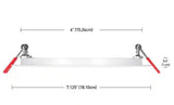 Ultra Slim 6 in. Adjustable CCT Canless New Construction & Remodel IC Rated Indoor/Outdoor LED Recessed Light Kit