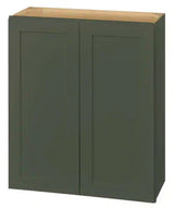Avondale 30 in. W x 12 in. D x 36 in. H Ready to Assemble Plywood Shaker Wall Kitchen Cabinet in Fern Green