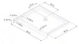 SlimLine 36 in. x 36 in. Single Threshold Alcove Shower Pan Base in Black with Center Drain