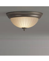 11 in. Brushed Nickel LED Flush Mount (2-Pack)