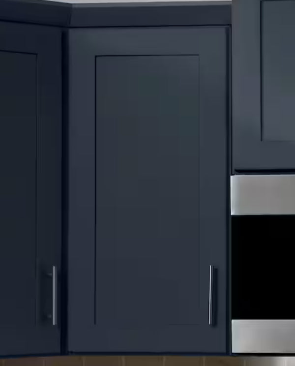 Avondale 21 in. W x 12 in. D x 30 in. H Ready to Assemble Plywood Shaker Wall Kitchen Cabinet in Ink Blue