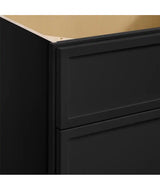 Leyton 30 in. W x 21 in. D x 34.5 in. H Ready to Assemble Plywood Slim Shaker Bath Sink Base Cabinet in Raven Black