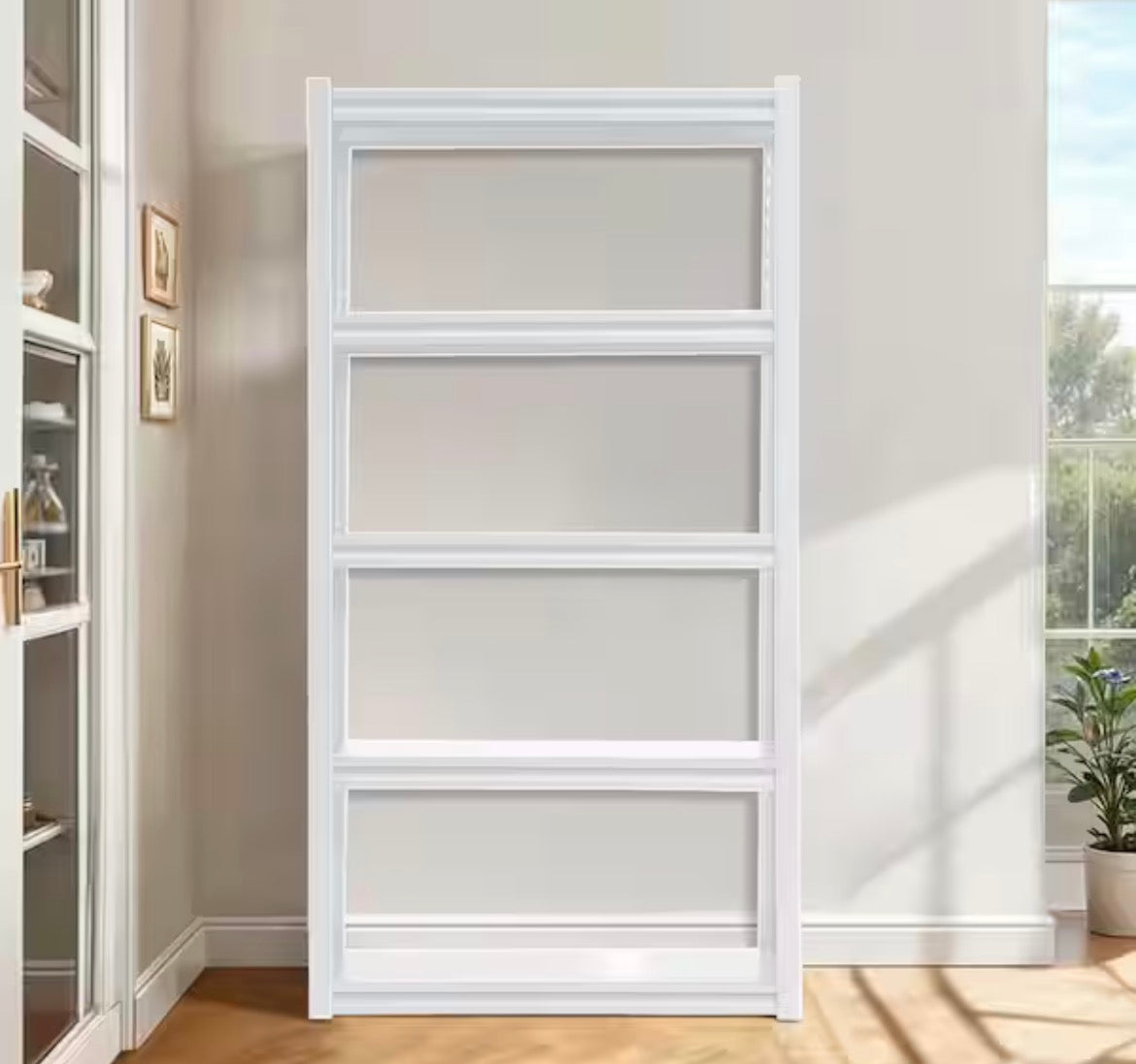 5-Tiers Metal Heavy Duty Adjustable Garage Pantry Organizer Shelving Unit in White (15.7 in. W x 63 in. H x 31.5 in. D)