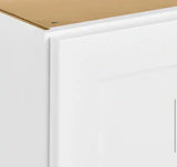 Avondale Shaker Alpine White Quick Assemble Plywood 36 in Wall Kitchen Cabinet (36 in W x 36 in H x 12 in D)