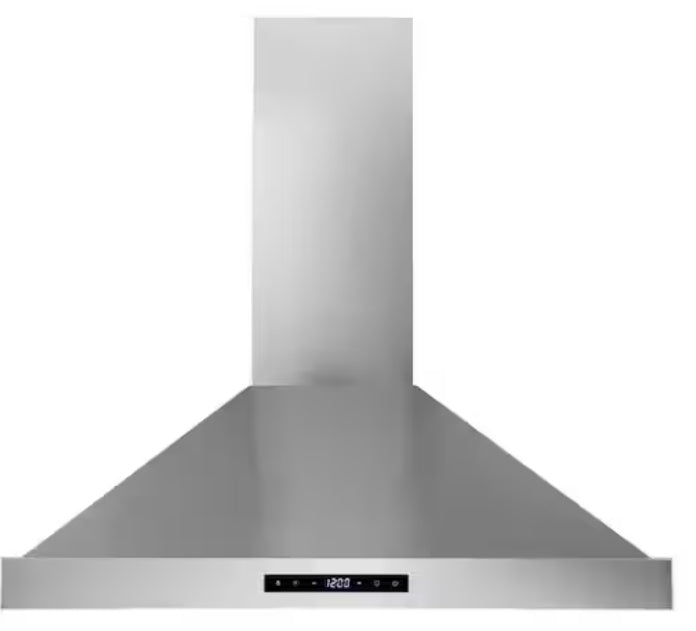 30 in. W Convertible Wall Mount Range Hood with 2 Charcoal Filters in Stainless Steel