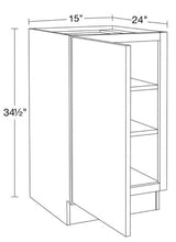 15 in. W x 24 in. D x 34.5 in. H Ready to Assemble Plywood Shaker Base Kitchen Cabinet in Dove Gray