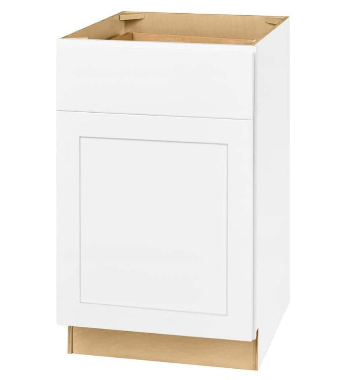 Avondale Shaker Alpine White Ready to Assemble Plywood 21 in Base Kitchen Cabinet (21 in W x 24 in D x 34.5 in H)