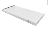 2 ft. x 4 ft. White Integrated LED Flat Panel Troffer Light Fixture at 5000 Lumens, 4000K Bright White