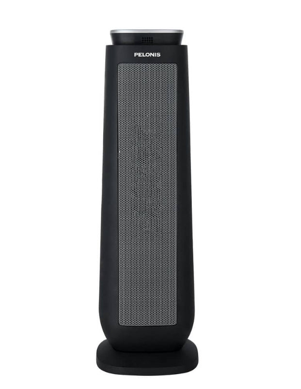 1500-Watt 23 in. Digital Tower Indoor Ceramic Heater Quiet Operation w/ Safety Overheat Protection and Fan Mode in Black