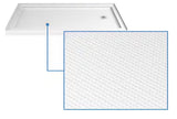 SlimLine 60 in. x 32 in. Single Threshold Shower Pan Base in White with Right Hand Drain