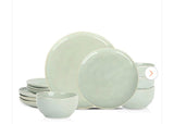 Mirella 12-Piece Light Green Stoneware Dinnerware Set (Service for 4)