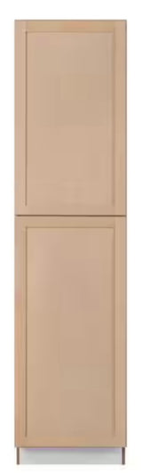 24 in. W x 24 in. D x 96 in. H Ready to Assemble Pantry Kitchen Cabinet in Unfinished with Clickready Technology