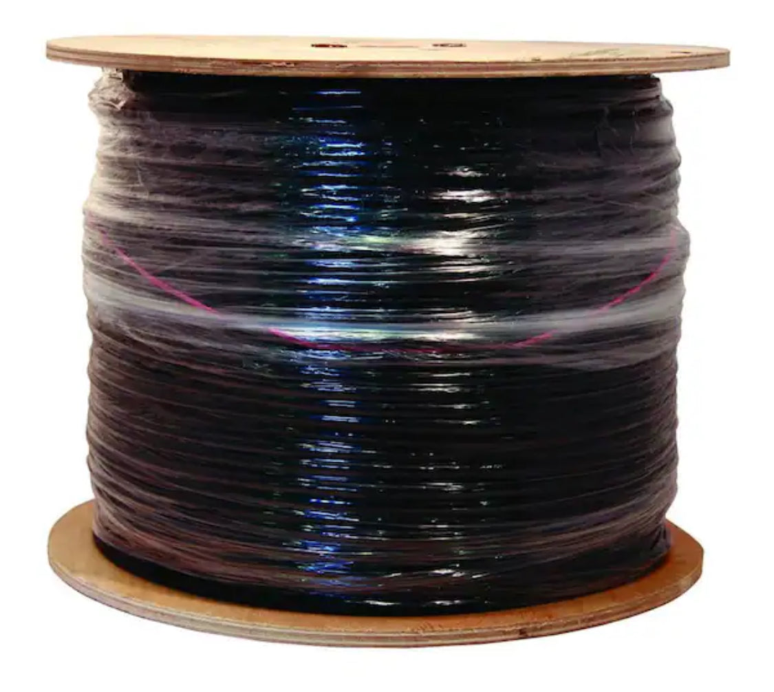 500 ft. 18 RG6 Quad Shield CU CATV CM/CL2 Coaxial Cable in Black