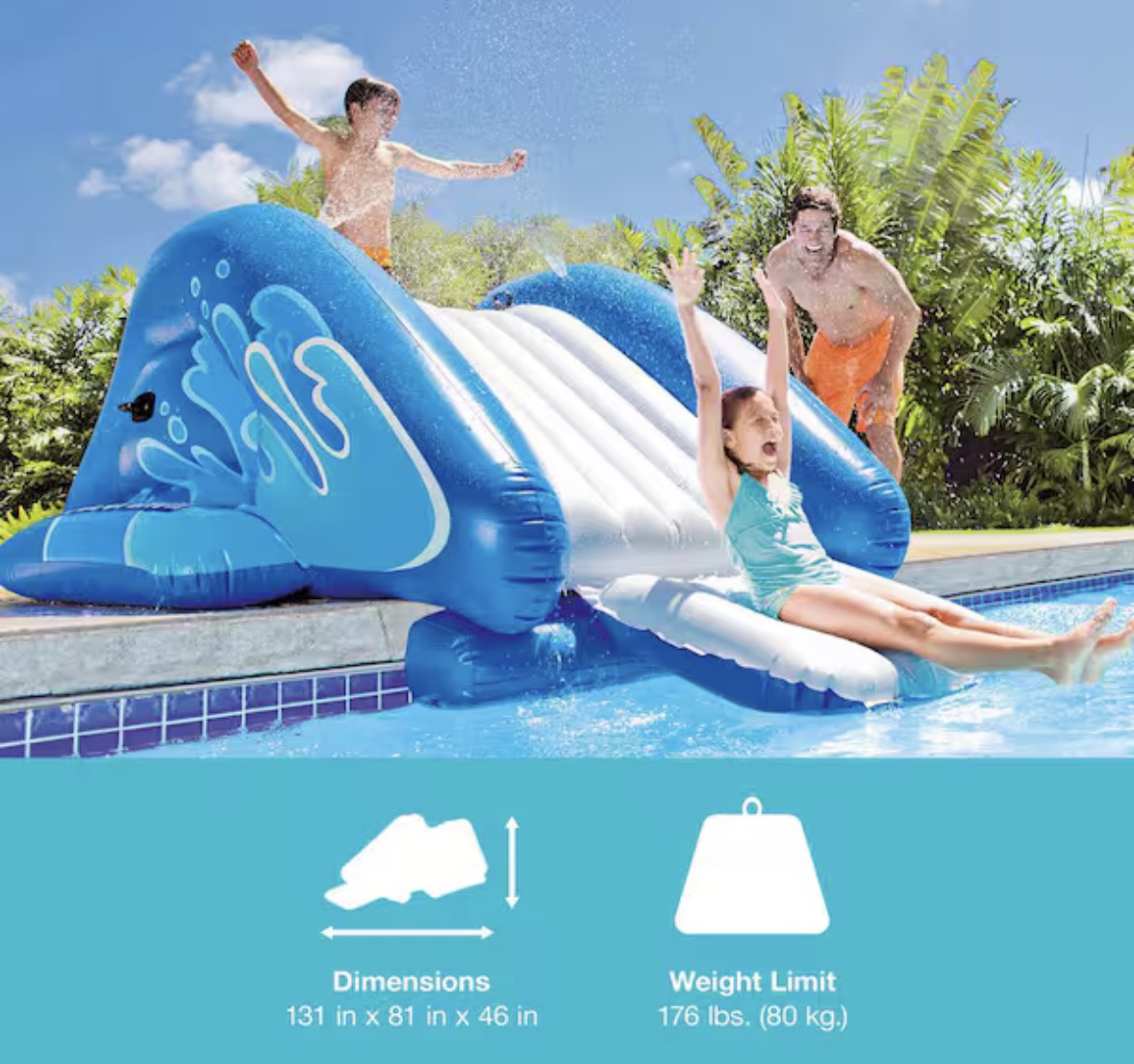 Kool Splash Inflatable Play Center Swimming Pool Water Slide