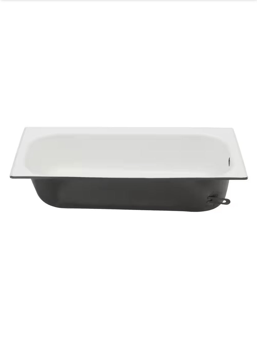 Aloha 60 in. x 30 in. Soaking Bathtub with Left Drain in White