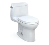 UltraMax II 1-Piece 1.28 GPF Single Flush Elongated ADA Comfort Height Toilet in Cotton White Seat Included