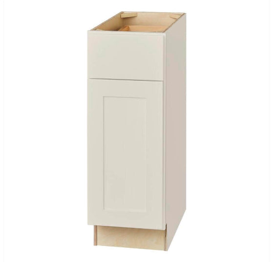 Avondale 12 in. W x 24 in. D x 34.5 in. H Ready to Assemble Plywood Shaker Base Kitchen Cabinet in Antique White