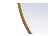 Brass 36 in. W x 36 in. H Round Vanity Mirror