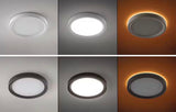 Clifton 13 in. Oil Rubbed Bronze Selectable LED Flush Mount