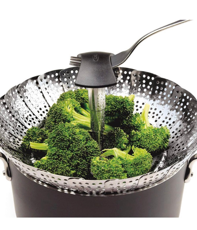Good Grips Stainless Steel Steamer with Extendable Handle
