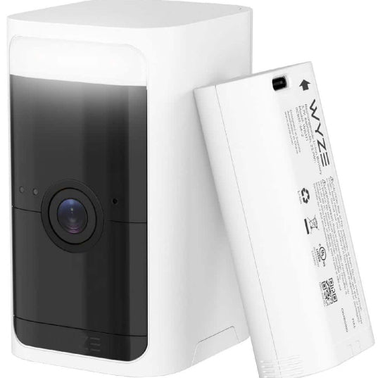 Battery Cam Pro, Wireless Indoor/Outdoor Home Security Camera, with 2k HD Color Night Vision and Built-In Spotlight