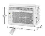 6,000 BTU 115-Volt Window Air Conditioner for 250 sq. ft. Rooms with Remote in White