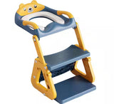 2-in-1 Toddler Potty Training Toilet Chair with Step Stool Ladder, Potty Training Seat for Kids, Boys, Girls, Blue
