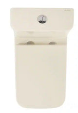 Carre 1-piece 1.1/1.6 GPF Dual Flush Square Toilet in Bisque Seat Included