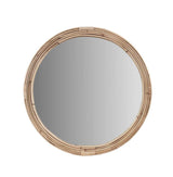 Luna 26 in. W x 26 in. H Natural Wall Mirror