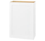 Avondale 24 in. W x 12 in. D x 36 in. H Ready to Assemble Plywood Shaker Wall Kitchen Cabinet in Alpine White