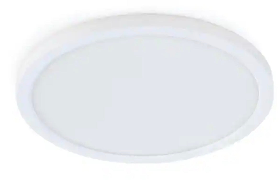 7.2-Watt Integrated LED Flush Mount 5 in. White Round Dimmable Flat Ceiling Panel with Color Change 5-CCT