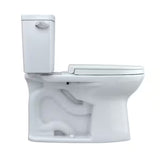 Drake 10 in. Rough In Two-Piece 1.6 GPF Single Flush Elongated Toilet in Cotton White, SoftClose Seat Included