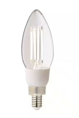 60-Watt Equivalent B11 Dimmable E12 Candelabra Fine Bendy Filament LED Vintage Edison Light Bulb Soft White (3-Pack)