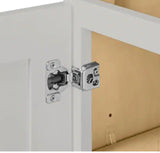 Avondale 36 in. W x 24 in. D x 34.5 in. H Ready to Assemble Plywood Shaker Sink Base Kitchen Cabinet in Ink Blue