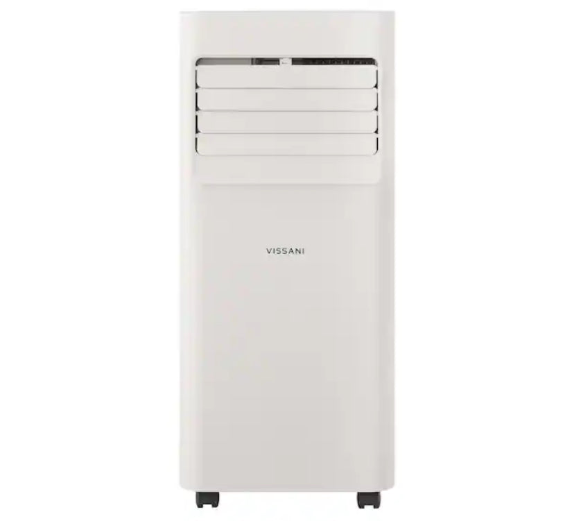 5,000 BTU (DOE) 115-Volt Portable Air Conditioner Unit Cools up to 150 sq. ft. with Dehumidifier and Remote in White
