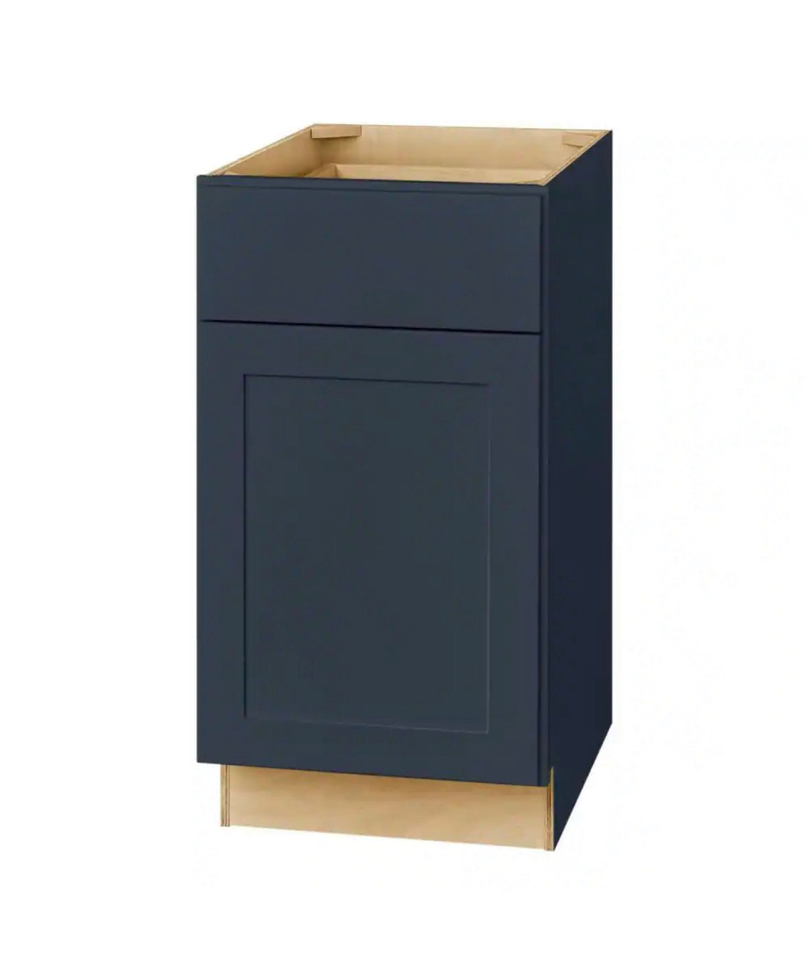 Avondale 18 in. W x 24 in. D x 34.5 ￼ no in. H Ready to Assemble Plywood Shaker Base Kitchen Cabinet in Ink Blue