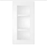 15 in. W X 12 in. D X 30 in. H in Shaker White Plywood Ready to Assemble Wall Kitchen Cabinet with 1-Door 3-Shelves