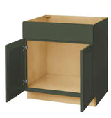 Avondale 30 in. W x 24 in. D x 34.5 in. H Ready to Assemble Plywood Shaker Sink Base Kitchen Cabinet in Fern Green