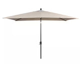 6.5 ft. x 10 ft. Aluminum Market Tilt Patio Umbrella in Riverbed