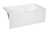 48 in. x 32 in. Right Drain Rectangular Alcove Bathtub in White
