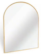 24 in. x 32 in. Metal Gold arch mirror